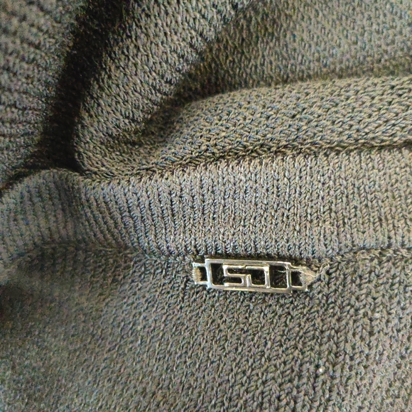 St John Black Sleeveless Dress w/Logo at Back - Picture 10 of 12